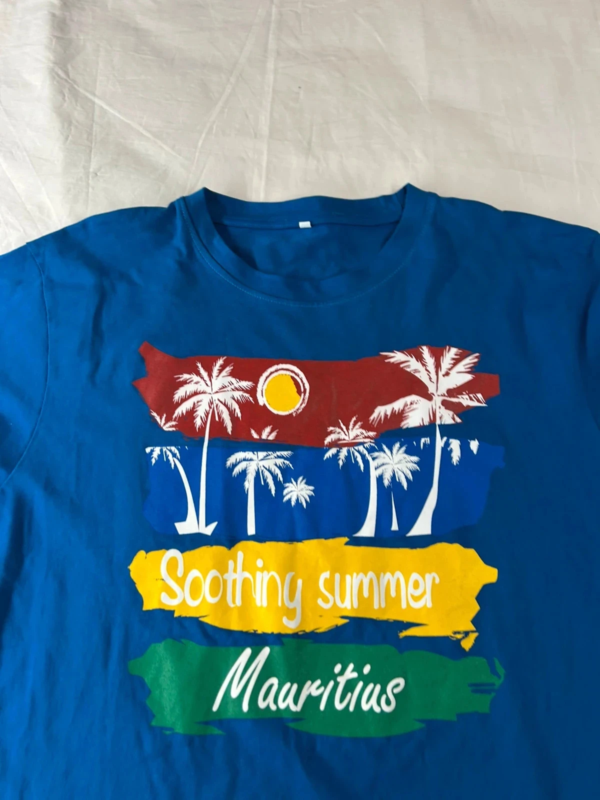 Blue vintage print t-shirt – photo 4